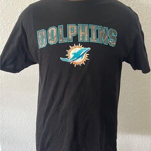 NFL - Miami Dolphins Graphic Design - Men’s Black Large Black T-Shirt